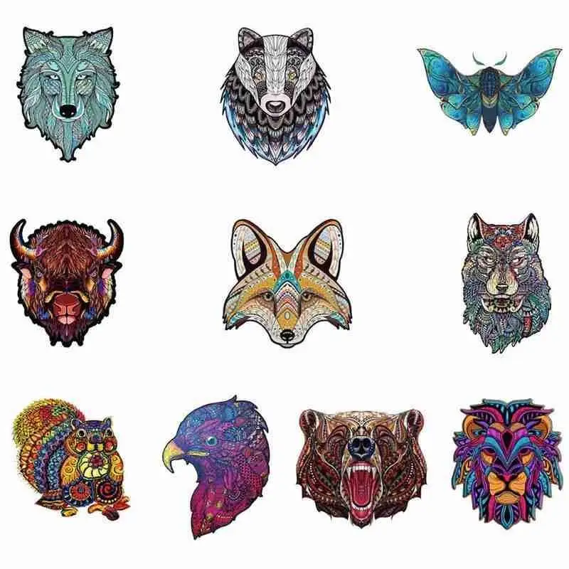 

Cute Animal Squirrel Wooden Jigsaw Puzzle Every Pieces Toy Shape Challenging Board Is Educational Adult Kids Irregular Game Q6K9