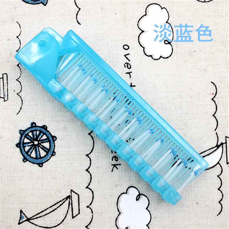 1 шт. складная дорожная расческа для волос Одноразовая Пластиковая Массажная