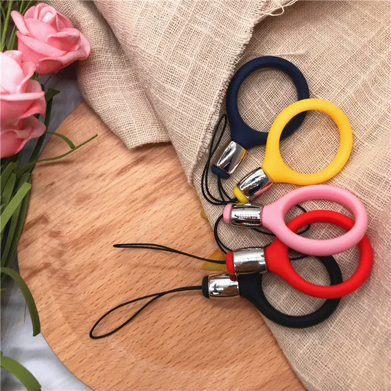 Универсальный силиконовый ремешок для ключей брелок держатель телефона карт