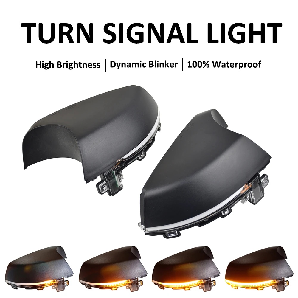 

Car LED Dynamic Turn Signal Light Side Mirror Light Blinker Indicator For VW Polo MK5 Facelift 6C 2014-2017 6R 2009-2013