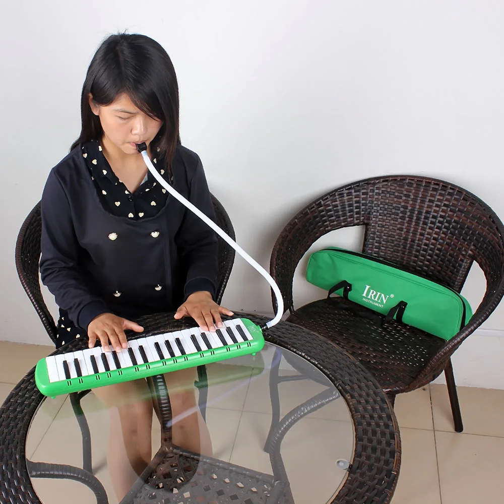 Черные 37-клавишные фортепиано мелодика с сумкой для переноски черные клавиатуры