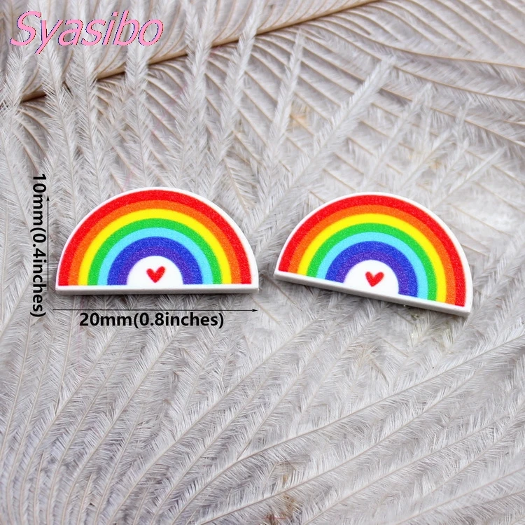 

(10pcs /lot) Acrylic rainbow for Jewelry Accessories Party DIY