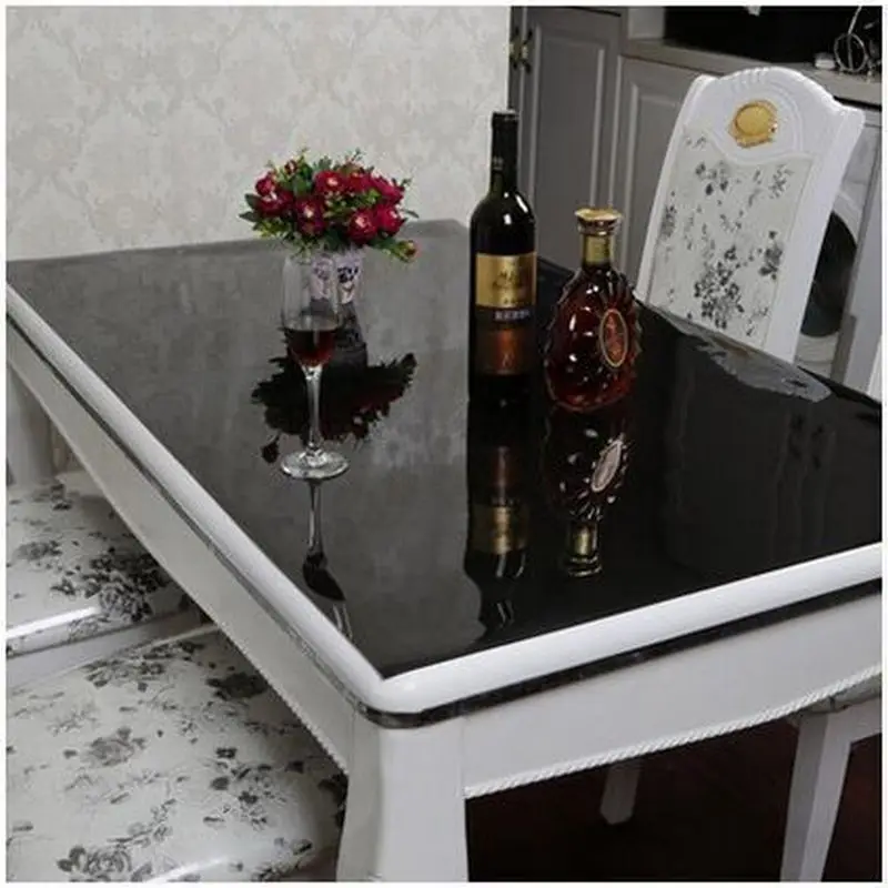 Водонепроницаемая белая настольная скатерть из ПВХ 1 6 мм|pvc tablecloth|table cloth waterproofwhite