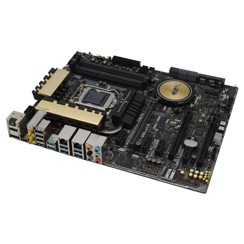 Günstig Z97-DELUXE Für Asus Desktop Motherboard LGA 1150 DDR3 Z97 I7 I5 I3 USB 3,0 SATA3 Spiel Pc Motherboard