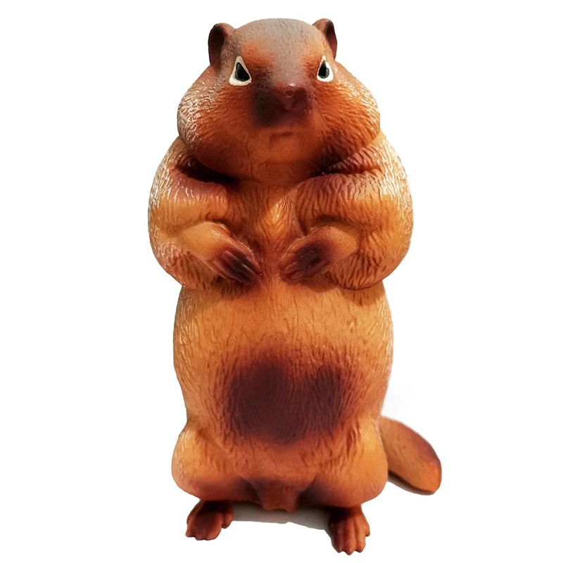 

Groundhog Model Animal Figurine Realistic Ornaments Decoration Kids Toy