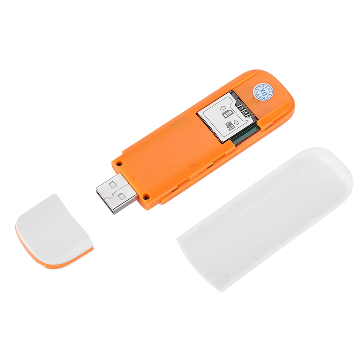 

SOONHUA Portable Wireless USB Dongle 3G Network Card One-Click Connection With Indicator Light UMTS B1 7.2Mbps Speed White