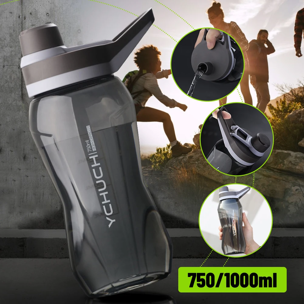 

1500ml-750ml Outdoor Fitness Sports Bottle Kettle Large Capacity Portable Climbing Bicycle Water Bottles BPA Free Gym Space Cups