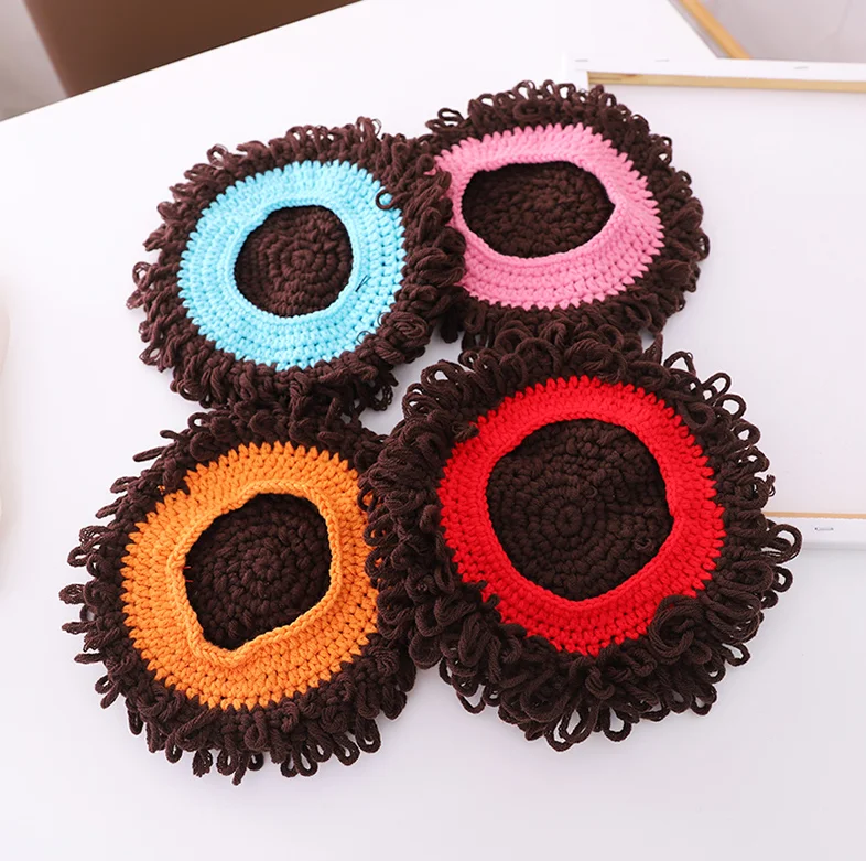 Baby funny hat baby cute wig net celebrity children's personality hair cover boys and girls curly | Детская одежда и обувь