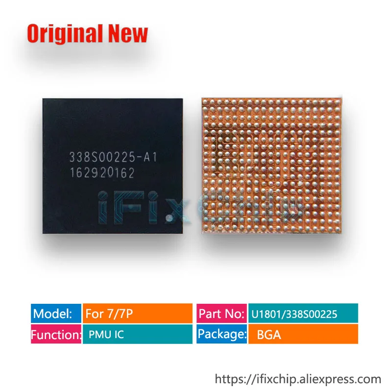 

3pcs/lot Original PMU 338S00225-A1 for iphone 7/7G/7plus U1801 main power management ic chip 338S00225