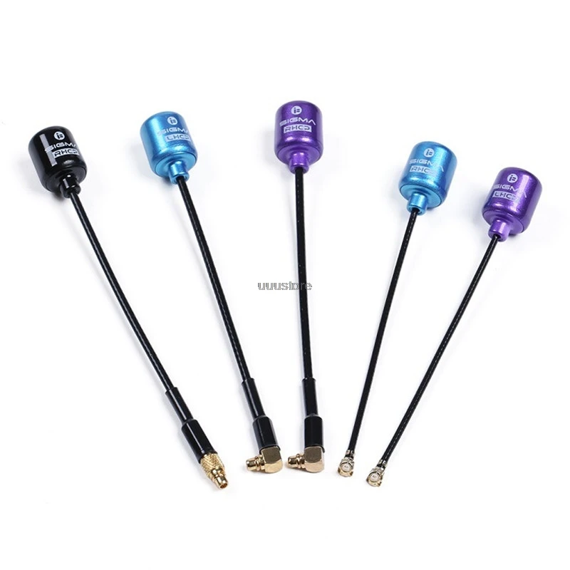 

IFlight SIGMA 5,8 ГГц 60 мм RHCP / LHCP FPV антенна с MMCX Колено 90/MMCX прямой/соединитель UFL для FPV гоночного дрона