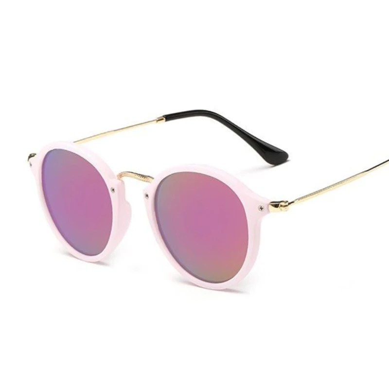 Солнцезащитные очки круглые для мужчин и женщин в стиле ретро брендовые