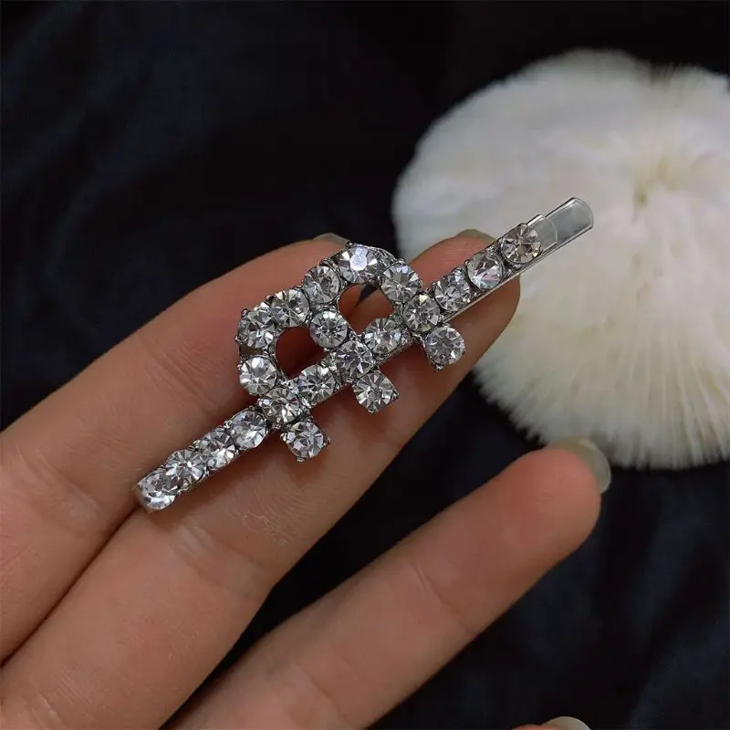 Корейские женские полноразмерные заколки для волос Стразы минималистичные