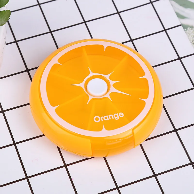 

Organizer Medicine Box Cutter 7 Day Pill Container Pastillero Weekly Rotating Pill Box Travel Pill Case Splitter Pill