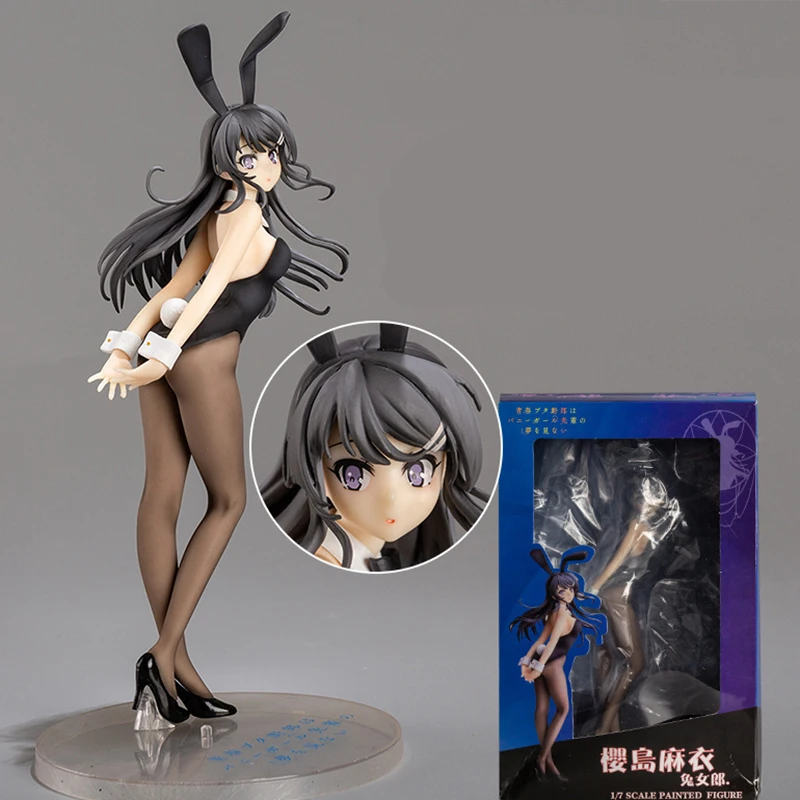 

Anime Sakurajima Mai Rascal Does Not Dream Of Bunny Girl Senpai Sakurajima Mai Action Figure Figurine Model Doll Kids Toys Gift