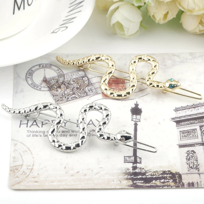 Модные Простые аксессуары для волос забавная металлическая маленькая