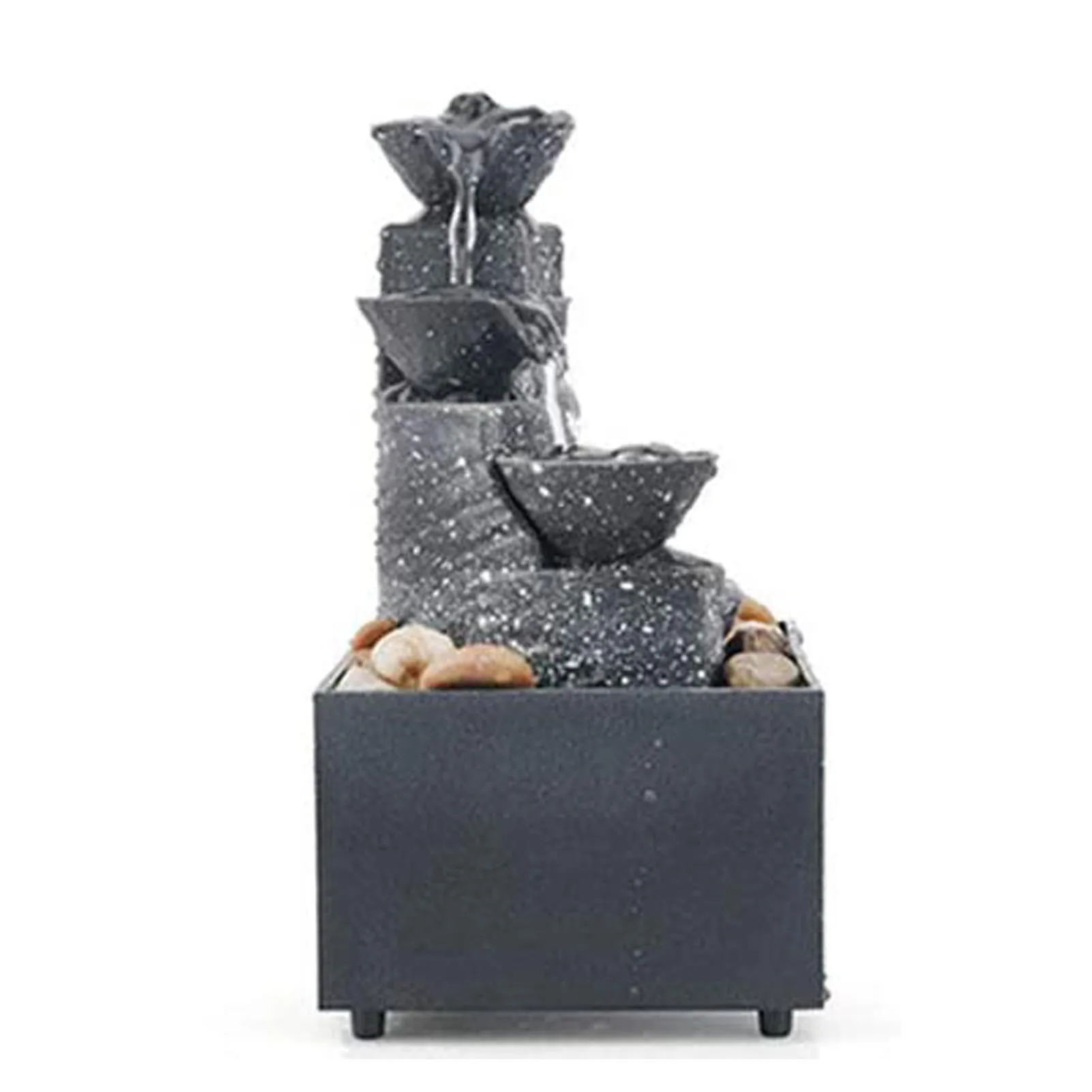 Светодиодный фонтан x9x17 см с подсветкой настольный камнями и для офиса дома |