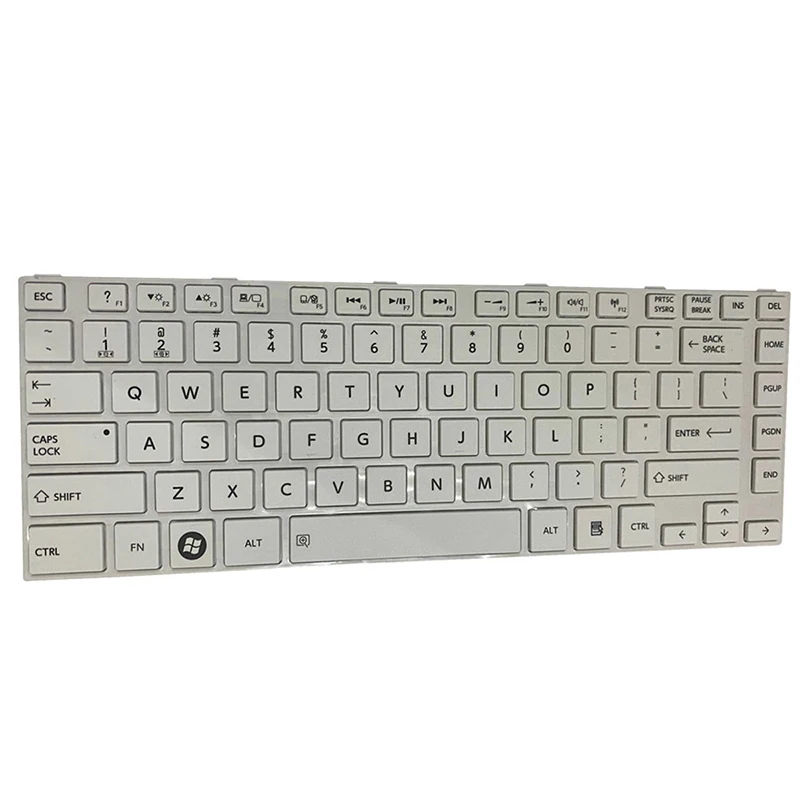

Клавиатура для Toshiba Satellite C40-A C40D-A C45-A, белая клавиатура с белой рамкой