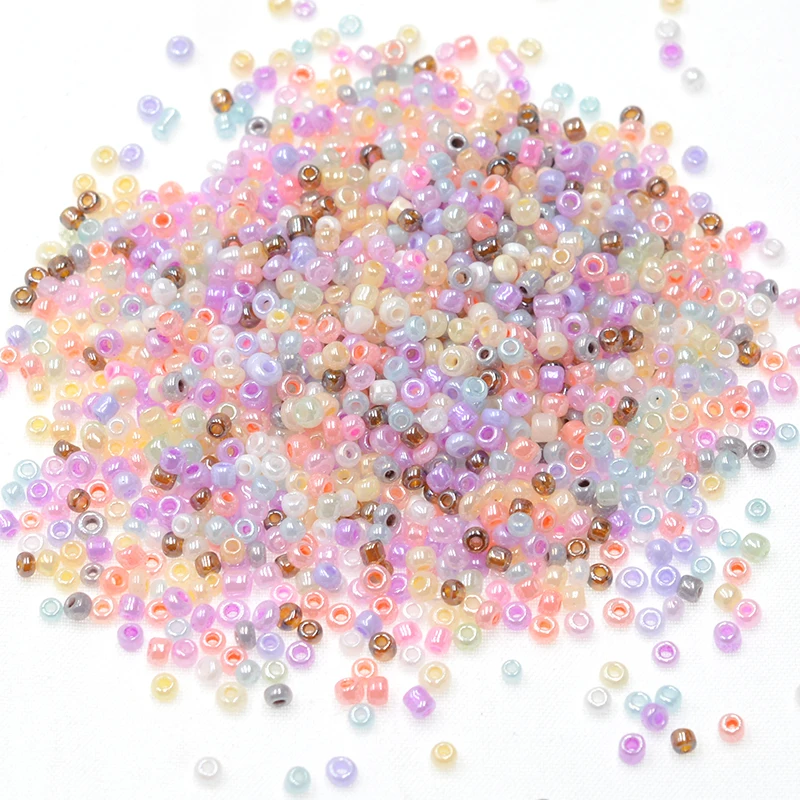 

Cream Pink Beads Kids Yellow 2mm 1000pcs/lot Round Crystal Czech Glass Seed Beads DIY for Jewelry Making Bracelet Accessories