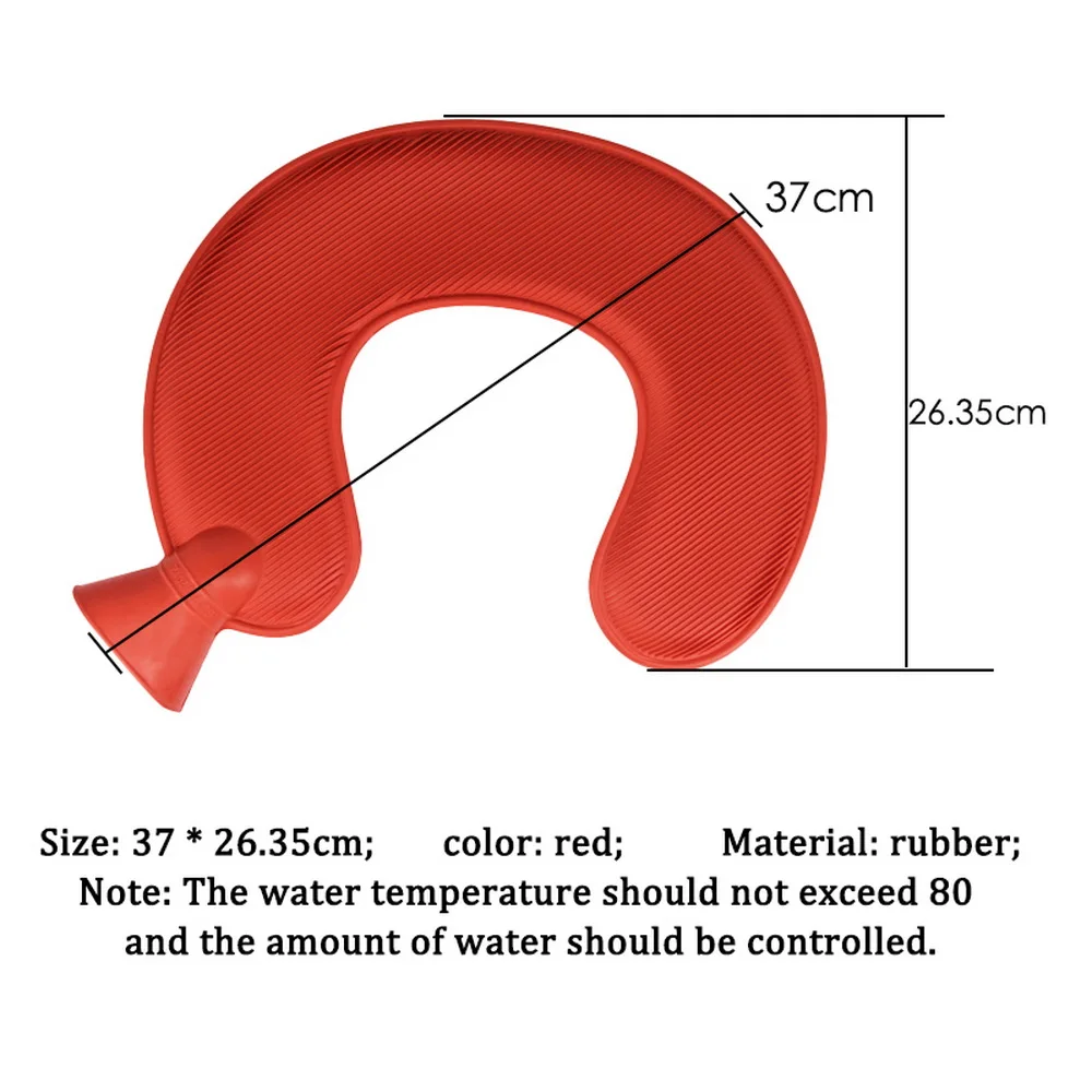 U образная силиконовая бутылка для горячей воды подогреватель рук с вязаной