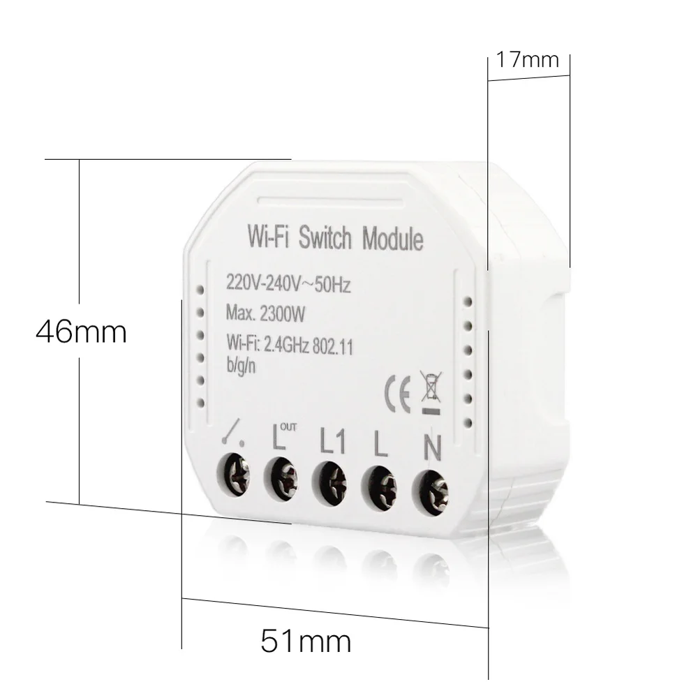 Белый Переключатель Wi Fi Φ DIY выключатель модуль дистанционного управления APP