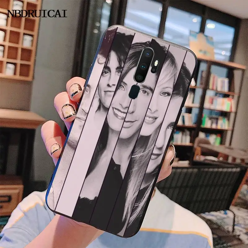 HPCHCJHM друзья вместе черный мягкий чехол для телефона из ТПУ Oppo A5 A9 2020 Reno Z Realme5Pro R11