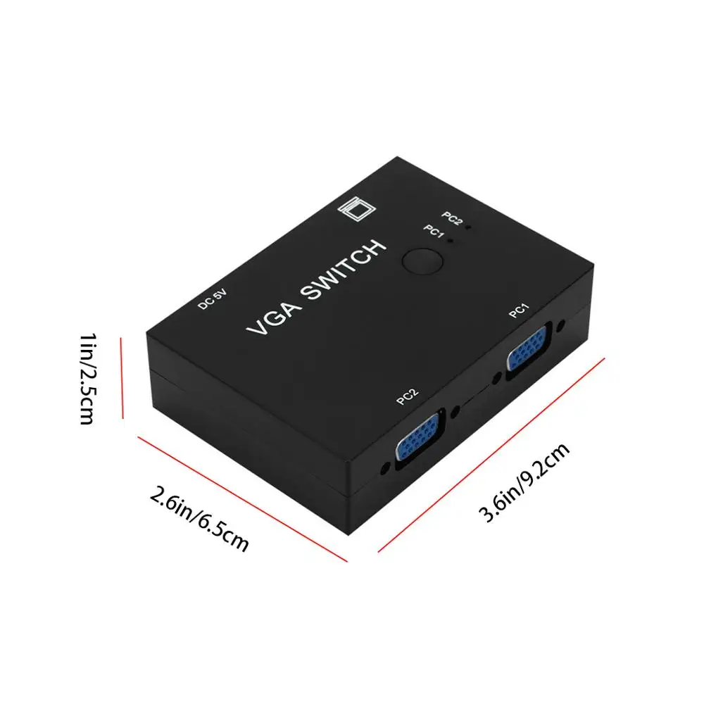 2 в 1 портативный переключатель VGA|Кабели VGA| |