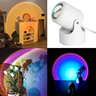 Светильник с закатом, настенное украшение для спальни, фон для прямой трансляции для домашнего декора, проекционный светильник с закатом, инструменты для фотосъемки