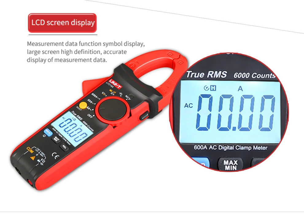 Цифровой клещи True RMS UT216A/UT216B/UT216C/UT216D 600A высокая частота Авто rangecurrent NCV автоматическое выключение lcd