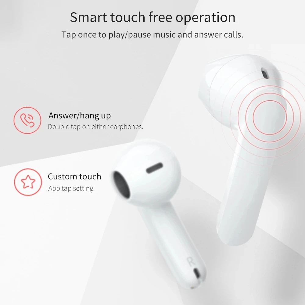Беспроводные Bluetooth наушники Xiaodu TWS наушники-вкладыши с поддержкой голоса Note 16H