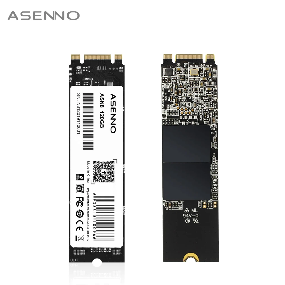 Asenno M.2 SATA SSD 1 ТБ 120 ГБ 240 512 HDD M2 NGFF 2280 для портативного компьютера|Внутренние