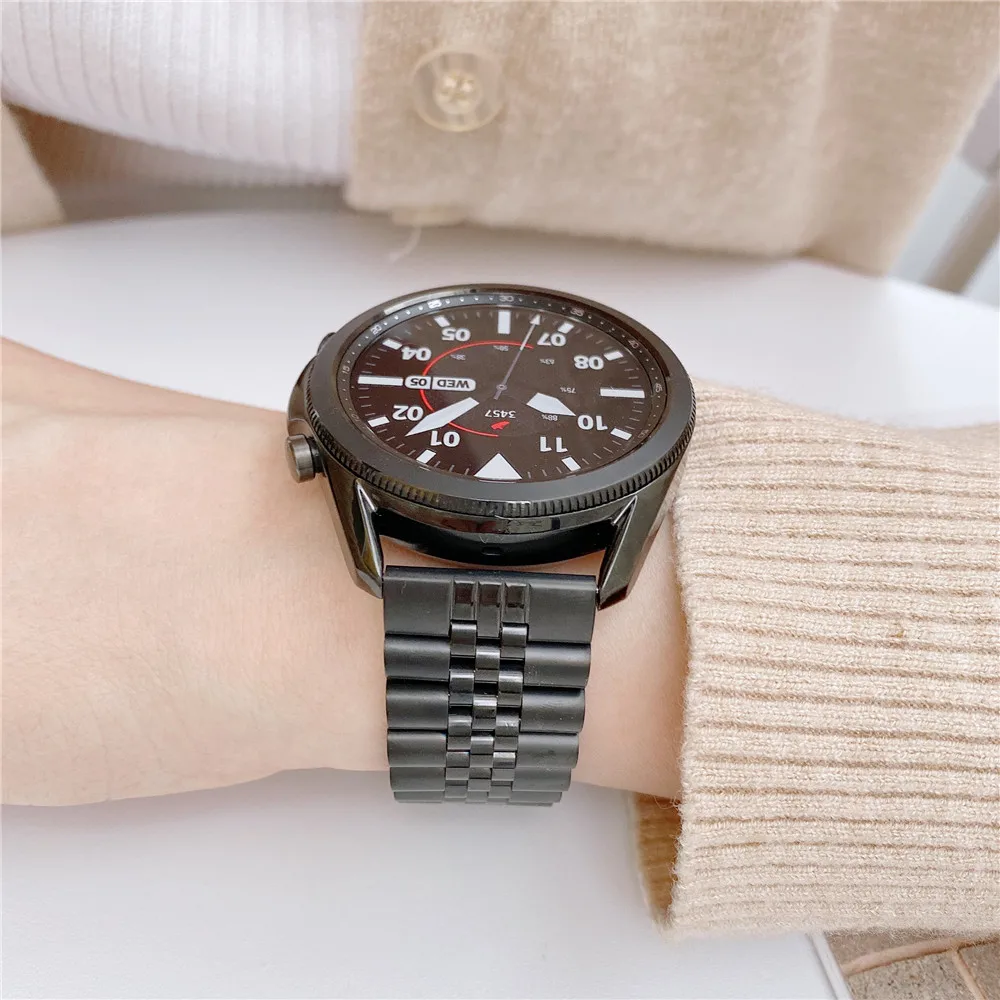 20 22MM Stainless Steel Band for Samsung Galaxy Gear Smart Smart Watch Folding Clasp Watch Band for Huawei GT Replacement Strap