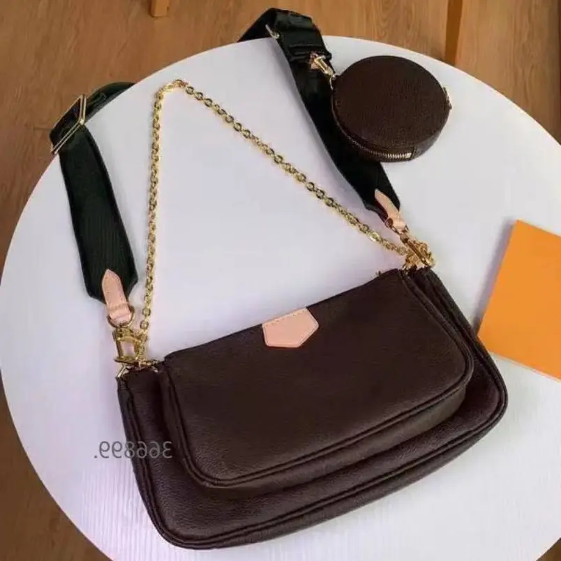 

Luxury classic design three-in-one mahjong bag ladies bag new medieval bag shoulder messenger bag wide shoulder strap flower bag