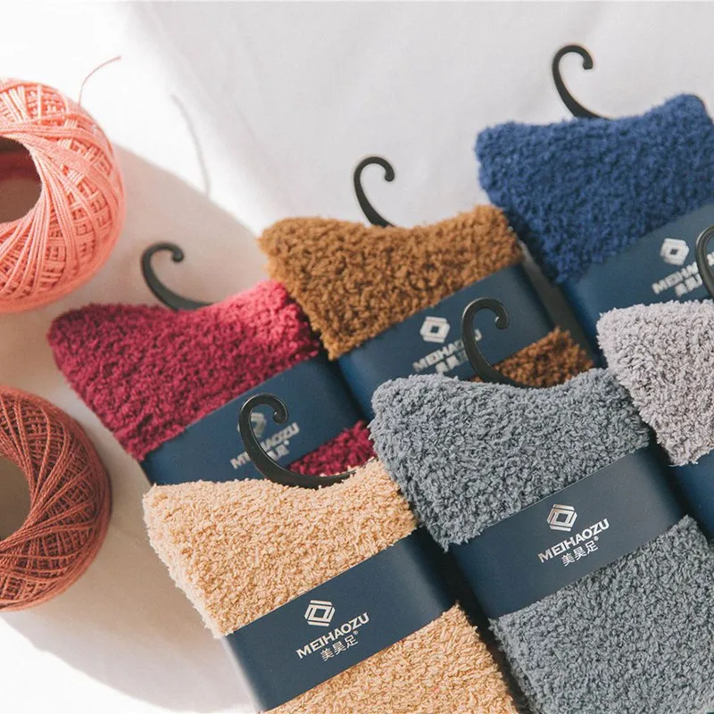 

Winter Warm Socks Men Unisex Winter Warm Sleep Bed Floor Home Fluffy