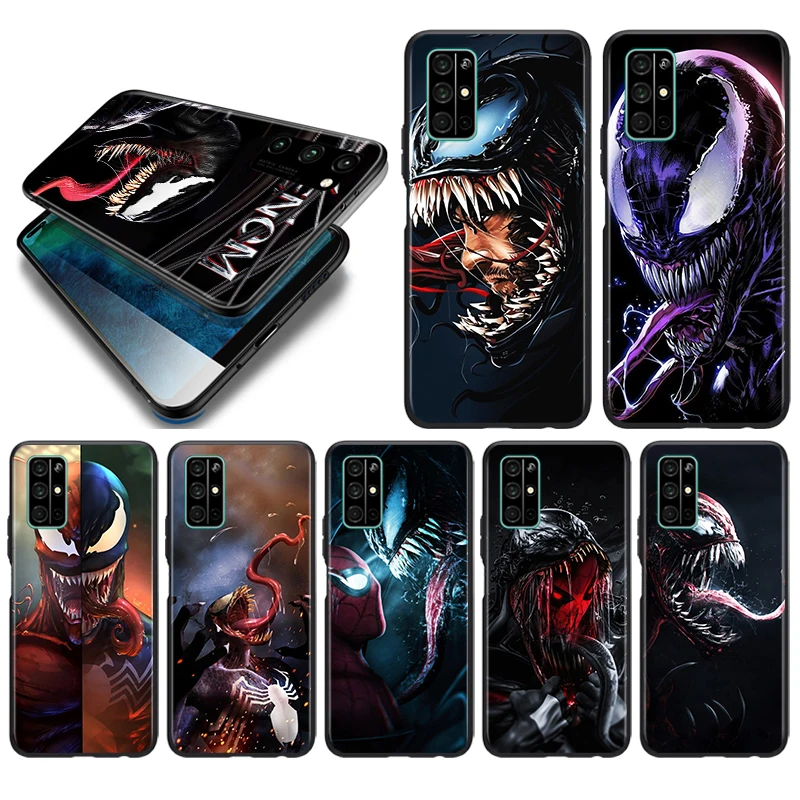 

Soft Silicone Cover Venom Marvel Hero For Honor Magic 3 Play 5 5T 50 X20 SE V30 30 30S Pro Plus 5G Black Phone Case