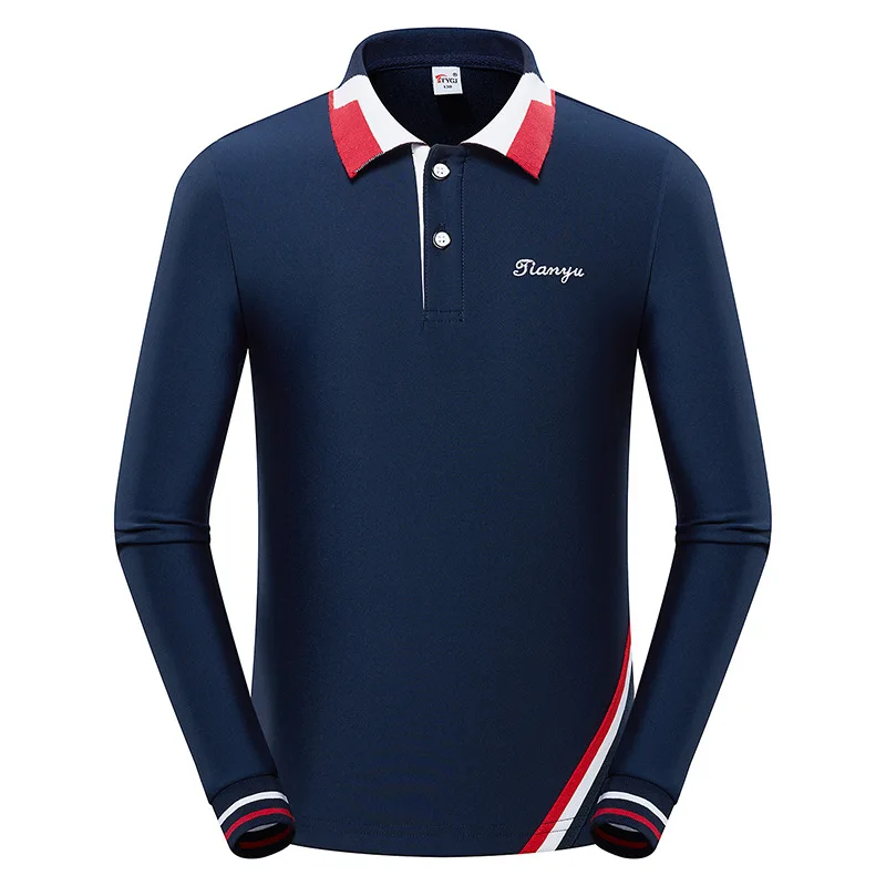 TTYGJ Boys and Girls Children's Golf Clothing Fall and Winter Long-sleeved T-shirt