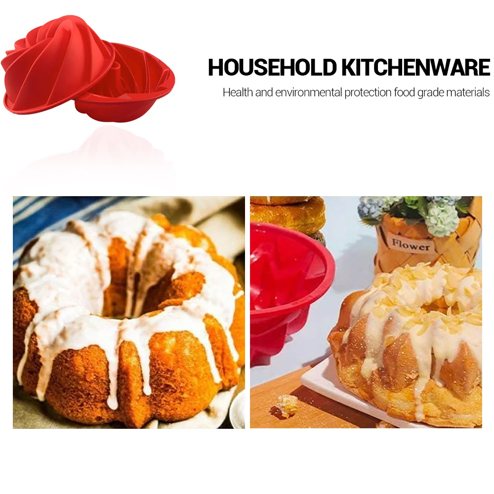 

Non-Stick Cake Mold Silicone Cup 1Pcs Cake-Form Tin Spiral Shape Bakeware Cookie Muffin Cupcake Biscuit Tool Baking Supplies