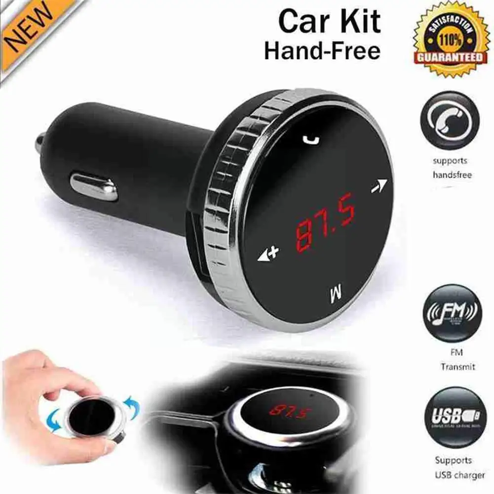 Fm Transmitter Car Wireless Bluetooth Radio Modulator Charger Aux Usb Player Audio Mp3 Handsfree Kit E5z6 | Автомобили и