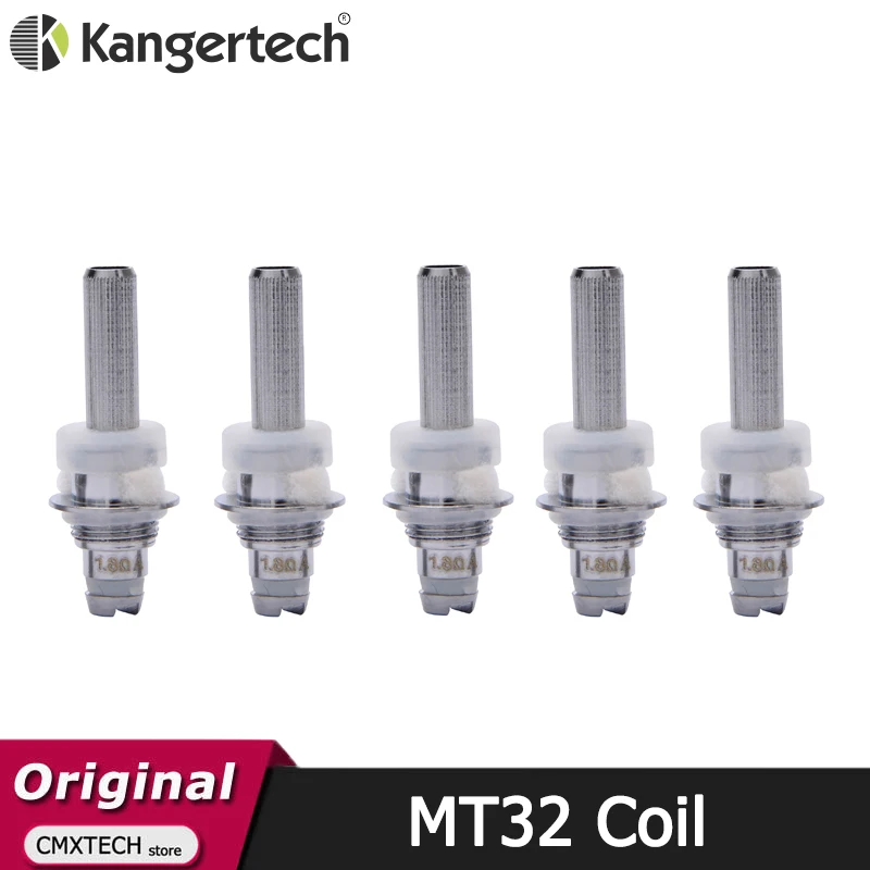 10 шт./лот Kanger SOCC Single Organic Cotton MT32 Coil 1.5ohm/1.8ohm/2.2ohm/2.5ohm подходит для атомайзера Evod Protank 2