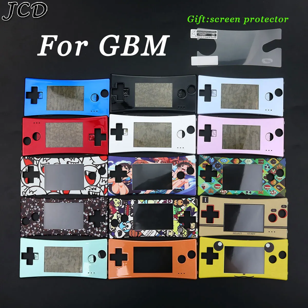 Сменный Чехол JCD для Nintendo Game Boy Micro защитный чехол GBM на переднюю панель