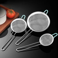 stainless steel wire fine mesh sieve colanders oil spill spoon strainer noodle pasta drainer flour sifter utensils for kitchen