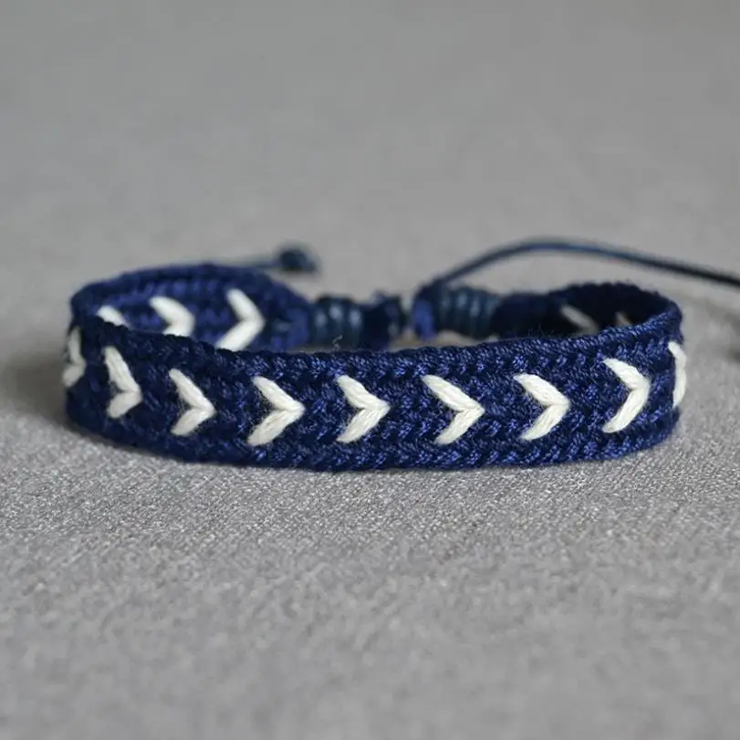 Богемский непальский браслет с нитью в виде сердца ручной работы плетеный шнур