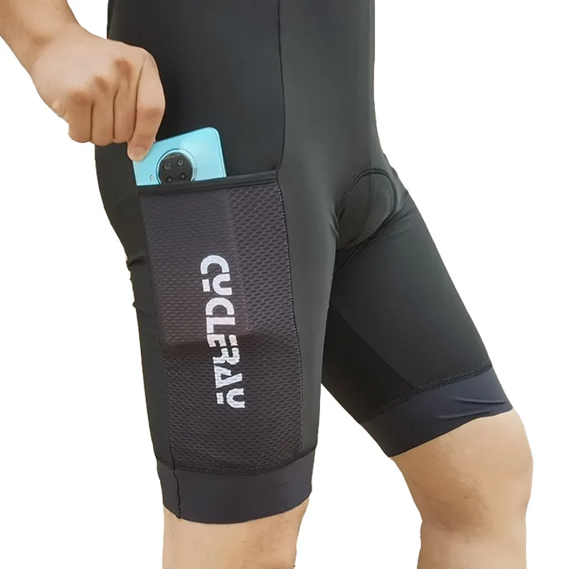 

CYCLERAY Mens Cycling Bib Shorts Gel 2CM Thick Shockproof Pad Cycling Shorts 6 Hours Ride Pro Lycra Men's Cycling Bretelle
