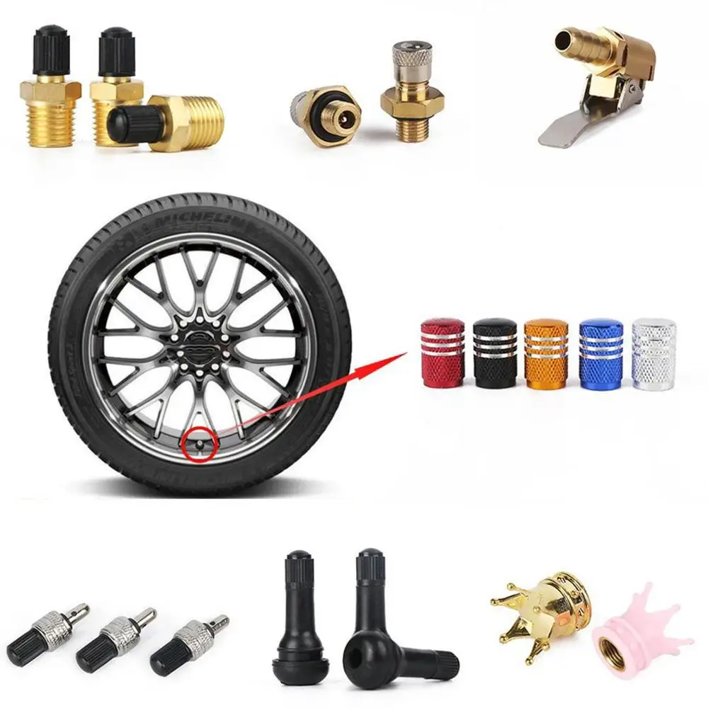

50Pcs Automobile Tire Valve Dustproof Cap Plastic Cap Valve Cap Tire Cap Universal Automobile Tire Valve