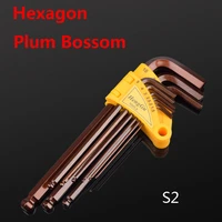 plum bossom wrench hexagonal screwdriver set allen wrench 1 piece hand tool chrome vanadium steel