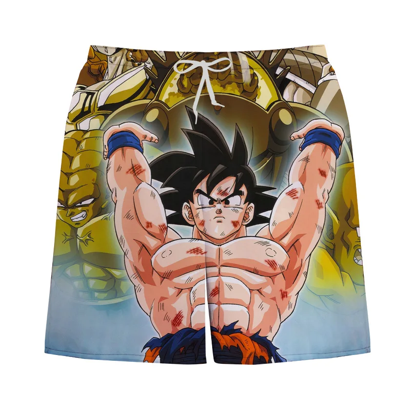 Модные пляжные шорты для будущих мам Dragon Ball 3D принтованные мужские повседневные