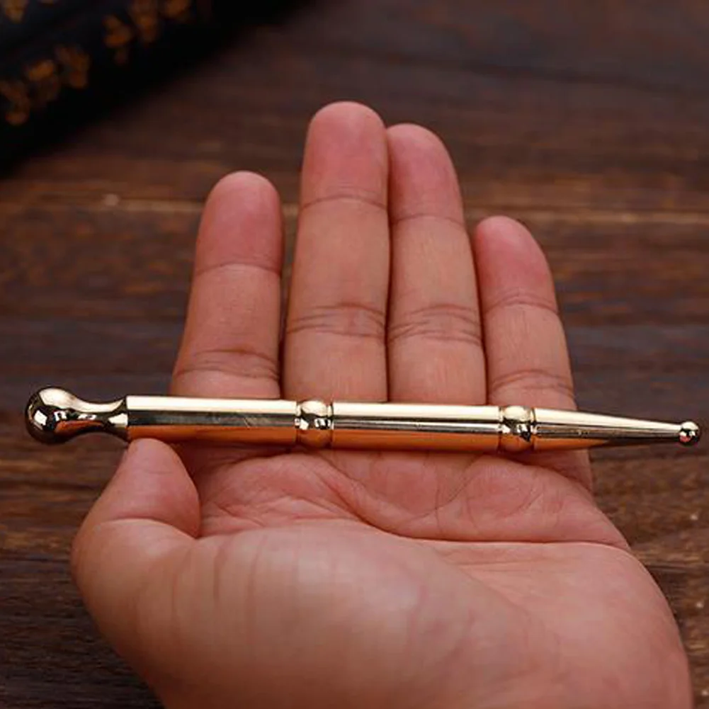 

Acupuncture Face Pen Body Massage Stick Acupuncture Point Stick Pure Copper Face Eye Trigger Point Massage Pen for Health Care
