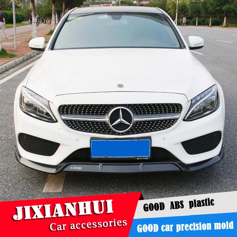 Для Mercedes Benz W205 рассеиватель переднего бампера защитные бамперы для C Class C200 C180