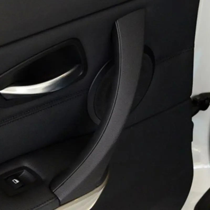

2021 New 2Pcs Right Side Inner Front Door Panel Handle Pull Trim+Cover for E90 E91 3 Series Car Interior Accessories
