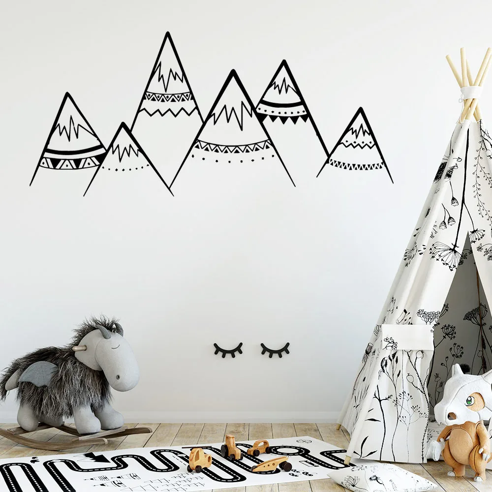 2019 новые Племенные Стикеры декор гор настенные наклейки для детской комнаты обои
