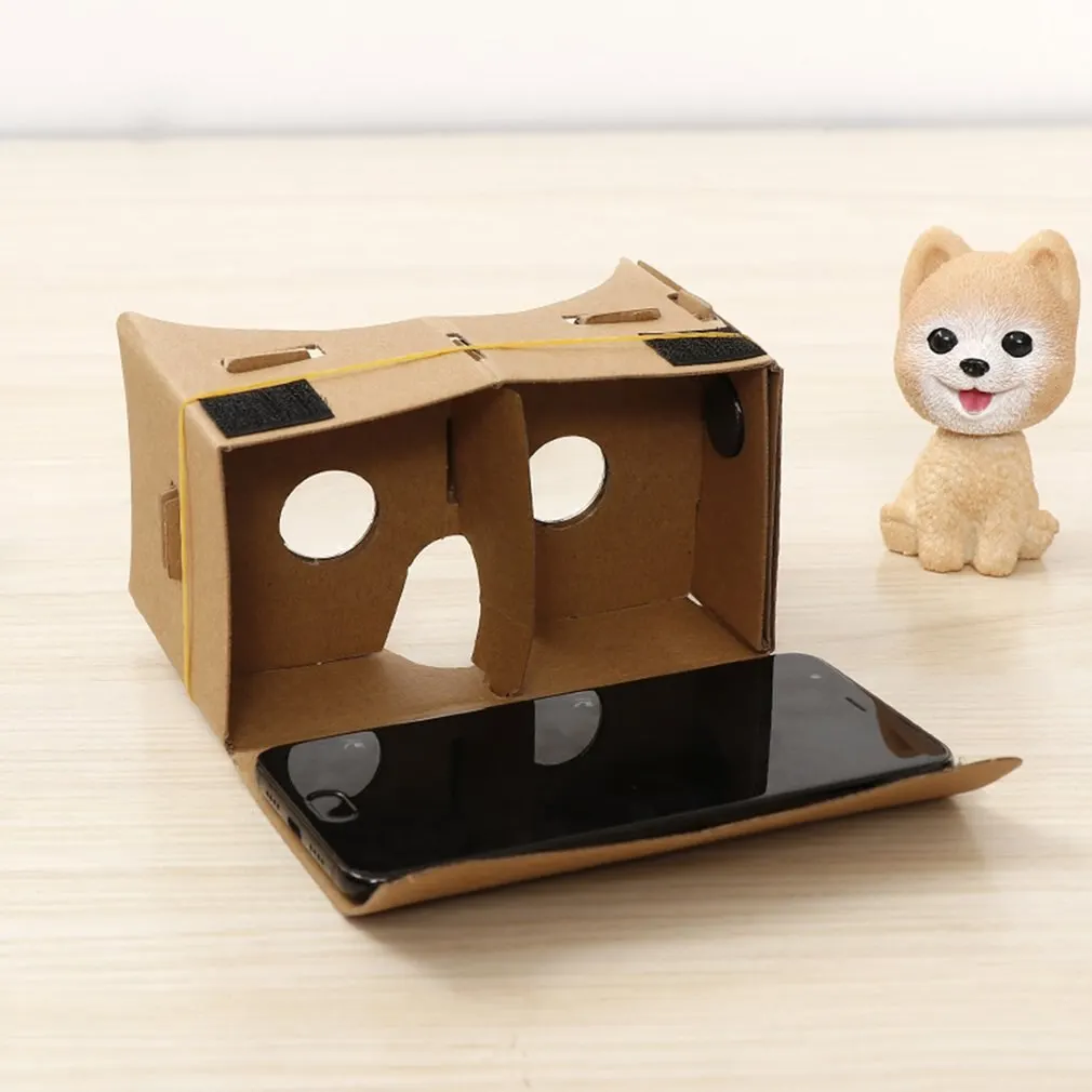 Google Cardboard VR Box DIY Очки виртуальной реальности 3D Магнитные контроллер очки для iPhone